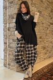 Beyond Terry Oversized Cowl Knit Black /20 **